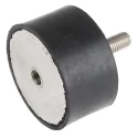 RS PRO Anti-Vibration Mount Male to Female Bobbin M12 Thread Size, Natural Rubber, 447.04 kg Compression, 75 mm OD 171-2612