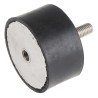 RS PRO Anti-Vibration Mount Male to Female Bobbin M12 Thread Size, Natural Rubber, 447.04 kg Compression, 75 mm OD 171-2612