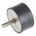 RS PRO Anti-Vibration Mount Male to Female Bobbin M12 Thread Size, Natural Rubber, 447.04 kg Compression, 75 mm OD 171-2612