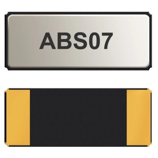 Abracon 32.768 kHz Crystal Unit ±10 ppm Surface Mount 2-Pin Plastic Package 3.2mm x 1.5mm x 0.9mm ABS07-32.768KHZ-1-T