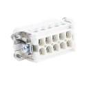 EPIC Heavy Duty Power Connector Insert 14A H-A Series Male 10 Contacts 600V 10440100