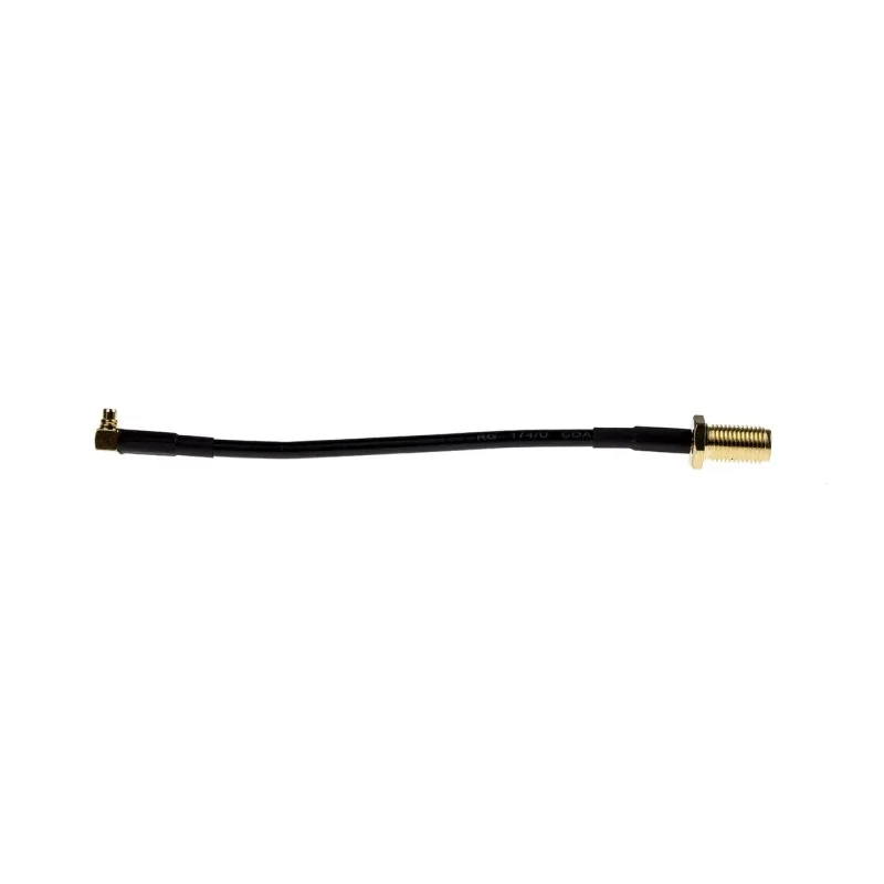 LPRS Coaxial Cable Male Right Angle to Female Straight 100 mm 50 Ω LPRS-MMCX-R-M-100-SMA-S-F-B