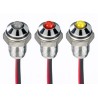 RS PRO Red Panel Mount Indicator 1.8V dc, 3.3 V dc, 20mA, Lead Wire Termination, IP67, Prominent Bezel 171-3754