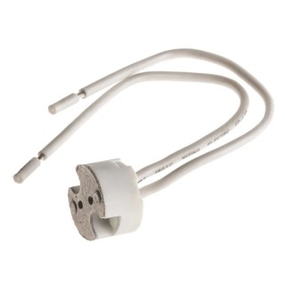 Orbitec Halogen Lamp Holder Screw Mount 24V 4A Steatite Material 2 Pin Rear Wiring H 4653