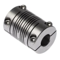 Huco Stainless Steel 6-Beam Clamp Coupler 19.1 mm Outside Diameter 8 mm Bore Size 28 mm Length 703.19.2828