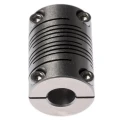 Huco Stainless Steel 6-Beam Clamp Coupler 19.1 mm Outside Diameter 8 mm Bore Size 28 mm Length 703.19.2828