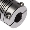 Huco Stainless Steel 6-Beam Clamp Coupler 19.1 mm Outside Diameter 8 mm Bore Size 28 mm Length 703.19.2828