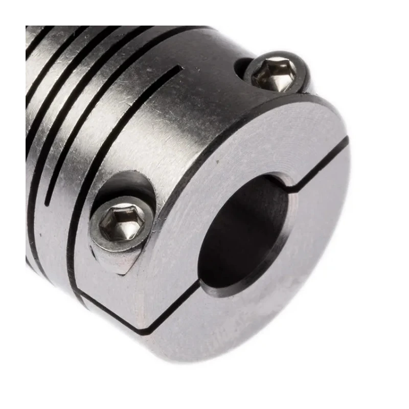 Huco Stainless Steel 6-Beam Clamp Coupler 19.1 mm Outside Diameter 8 mm Bore Size 28 mm Length 703.19.2828