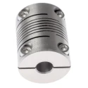 Huco Stainless Steel Clamp Flexible Coupler 25.4 mm OD 8 mm Bore x 31.8 mm Length Torque 6 Nm Maximum Speed 5000 721.25.2828