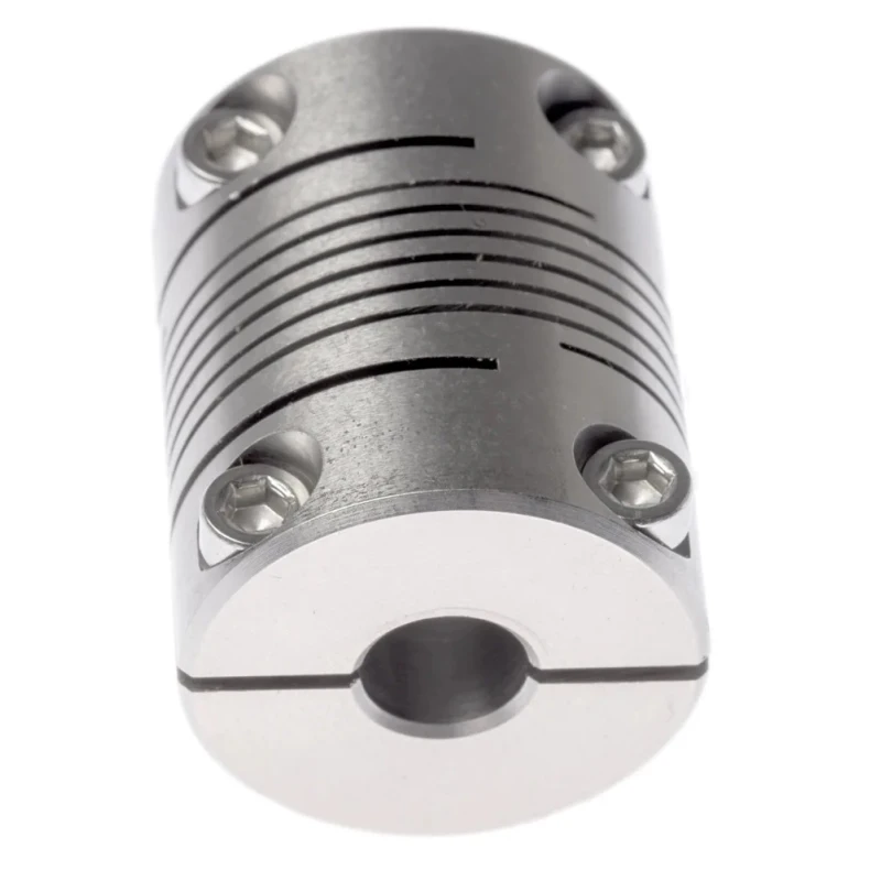 Huco Stainless Steel Clamp Flexible Coupler 25.4 mm OD 8 mm Bore x 31.8 mm Length Torque 6 Nm Maximum Speed 5000 721.25.2828
