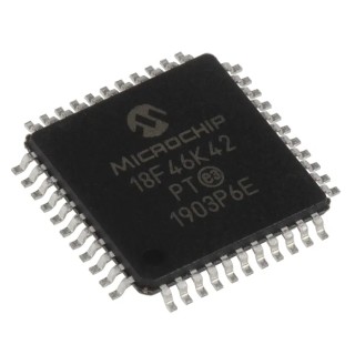 Microchip 8 bit PIC Microcontroller 64 MHz, 64kB FLASH, 4kB SRAM, 44-Pin TQFP PIC18F46K42