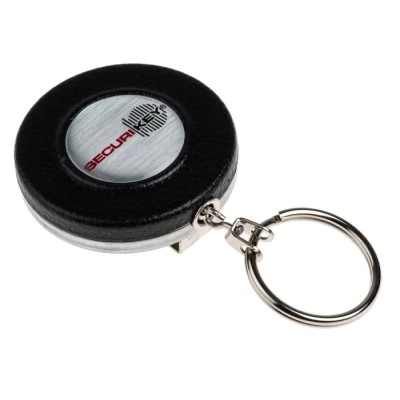 Securikey Stainless Steel Retractable Key Chain Silver RBLBLOGOSKY