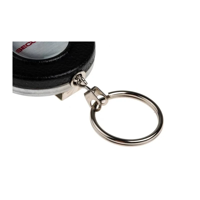 Securikey Stainless Steel Retractable Key Chain Silver RBLBLOGOSKY