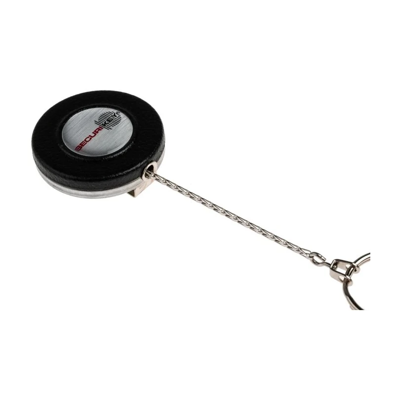 Securikey Stainless Steel Retractable Key Chain Silver RBLBLOGOSKY