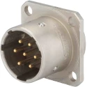 Jaeger Industrial Circular Connector Miniature Size 7 Contacts Female Aluminium Housing Silver Plated 5332 720 06