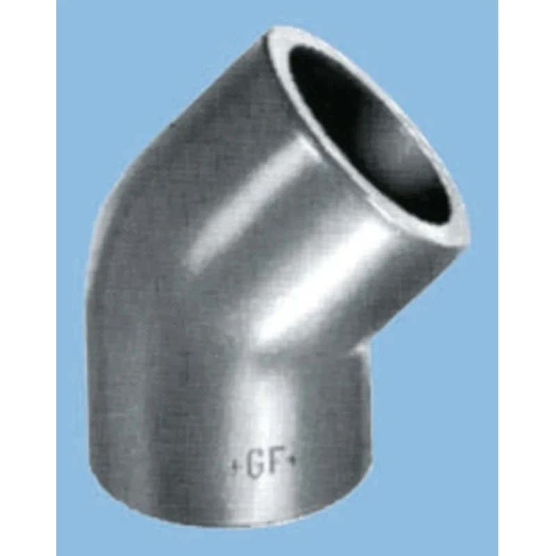 Georg Fischer Plastic Pipe Fitting 45° Elbow, Polyvinyl Chloride, 16 bar Pressure, 25mm Length, Agate Grey 723 150 107