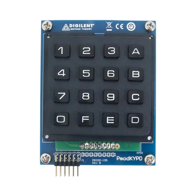Digilent 16-Button Keypad Button Click Board with 12-pin GPIO Interface 410-195