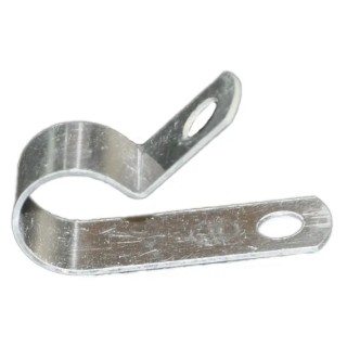 RS PRO Silver Aluminium Cable Clip 14.3 mm Max Bundle Diameter Screw Fixing 9.5 mm Width 172-0829