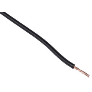 Alpha Wire FlexiVolt Series Black Hook Up Wire 23 AWG 66 x 0.07 mm Core Strands 100 m Length Polyvinyl Chloride 285-7763