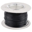 Alpha Wire FlexiVolt Series Black Hook Up Wire 23 AWG 66 x 0.07 mm Core Strands 100 m Length Polyvinyl Chloride 285-7763