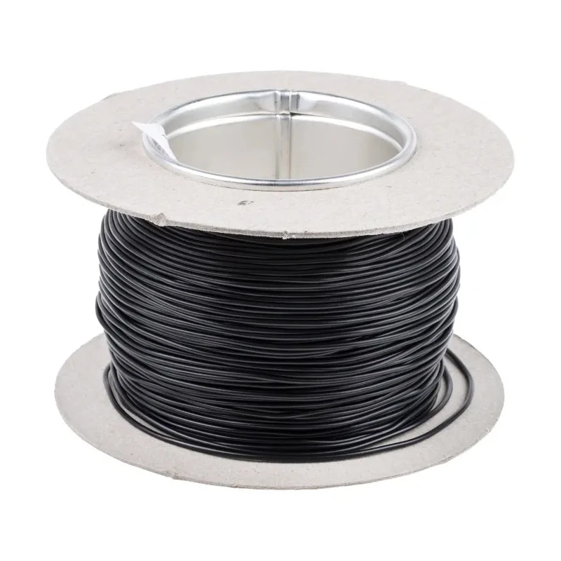Alpha Wire FlexiVolt Series Black Hook Up Wire 23 AWG 66 x 0.07 mm Core Strands 100 m Length Polyvinyl Chloride 285-7763