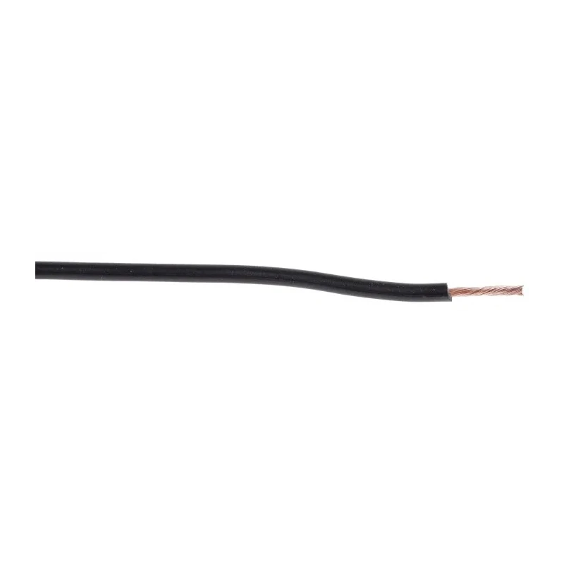 Alpha Wire FlexiVolt Series Black Hook Up Wire 23 AWG 66 x 0.07 mm Core Strands 100 m Length Polyvinyl Chloride 285-7763