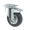 Tente Braked Swivel Castor 70 kg Capacity 100 mm Wheel Diameter Solid Rubber 3477DYR100P62