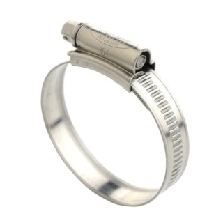 RS PRO 316 Stainless Steel Slotted Hex Hose Clip 14.7mm Width 130-150mm Inside Diameter 172-0610