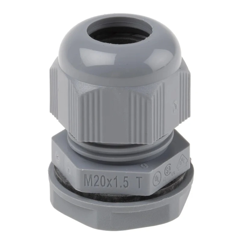 Alpha Wire FIT Wire Management Series Grey Chloroprene Rubber, Polyamide Cable Gland, M20 Thread, 6 mm min., 12 PMC20 SL080