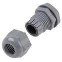 Alpha Wire FIT Wire Management Series Grey Chloroprene Rubber, Polyamide Cable Gland, M20 Thread, 6 mm min., 12 PMC20 SL080