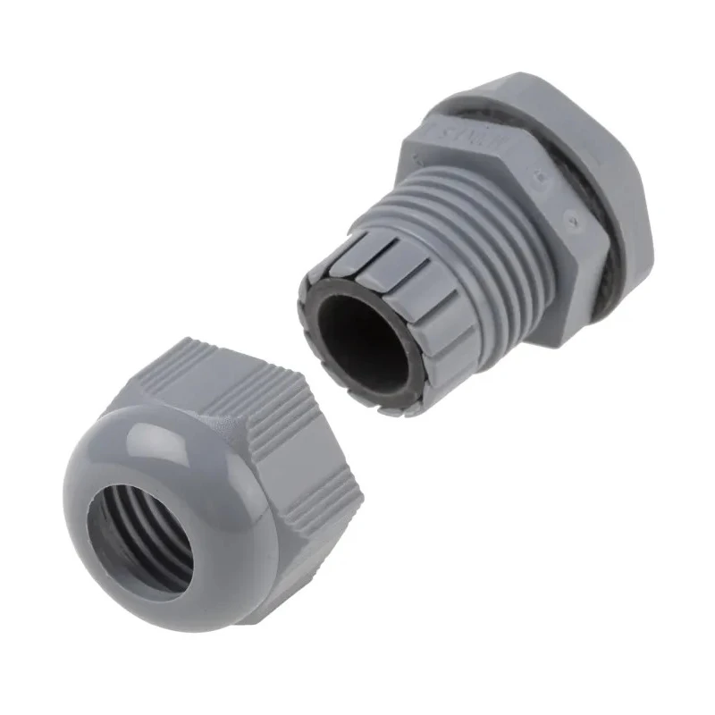 Alpha Wire FIT Wire Management Series Grey Chloroprene Rubber, Polyamide Cable Gland, M20 Thread, 6 mm min., 12 PMC20 SL080