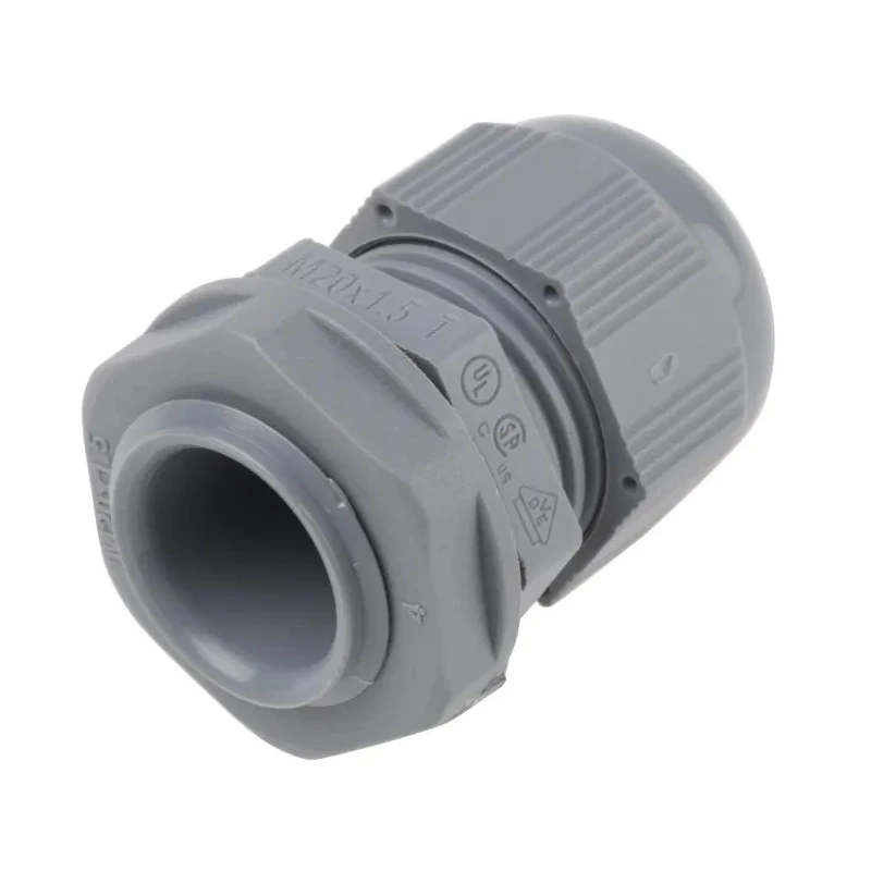 Alpha Wire FIT Wire Management Series Grey Chloroprene Rubber, Polyamide Cable Gland, M20 Thread, 6 mm min., 12 PMC20 SL080