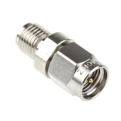 Radiall SMA Straight RF Attenuator 10 dB, 2 GHz to 6 GHz, 50Ω, Nickel Plated Brass Body R411810124