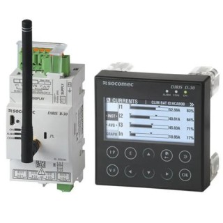 Socomec 3 Phase Workstation Monitor Energy Meter LCD Display DIRIS D-30 Series 48290200