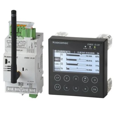 Socomec 3 Phase Workstation Monitor Energy Meter LCD Display DIRIS D-30 Series 48290200