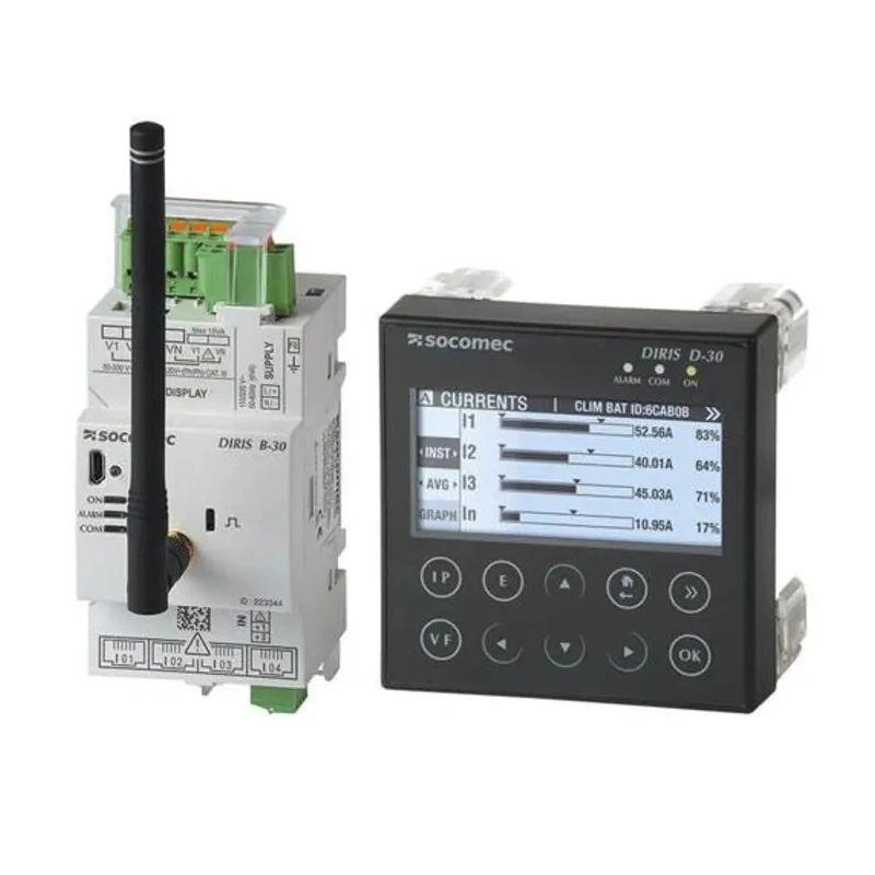 Socomec 3 Phase Workstation Monitor Energy Meter LCD Display DIRIS D-30 Series 48290200
