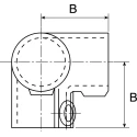 RS PRO 3-Way Connector Connecting Component Cast Iron Compatible Tube Size 48.3 mm 286-3415