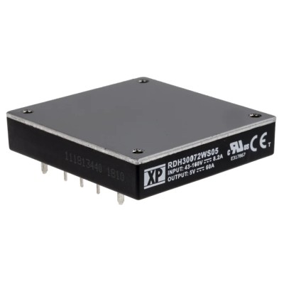 XP Power DC/DC Converter Through Hole 5V DC Output 60 mA 160V DC Input 43V Input 300W RDH300