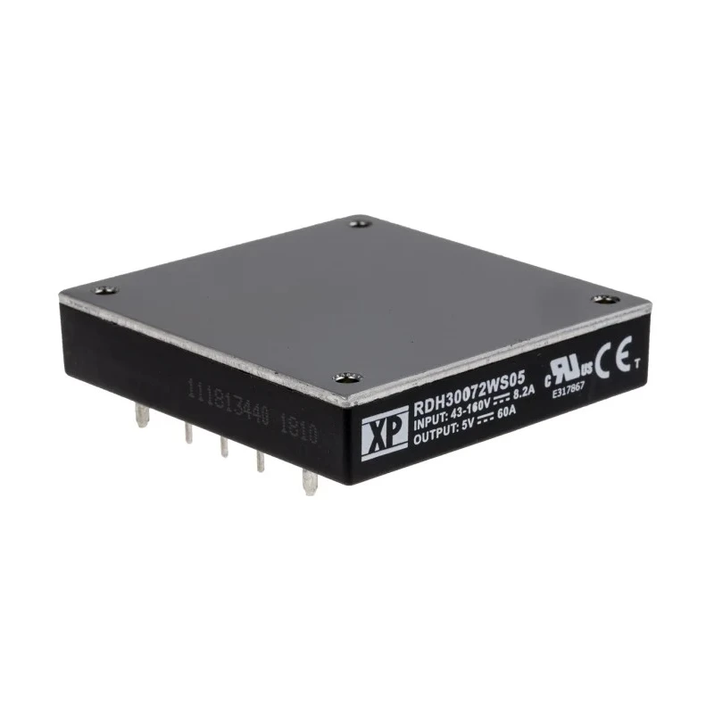 XP Power DC/DC Converter Through Hole 5V DC Output 60 mA 160V DC Input 43V Input 300W RDH300