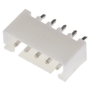 JST XH Series Straight Through Hole PCB Header, 5 Contact(s), 2.5 mm Pitch, 1 Row, Shrouded B5B-XH-A(LF)(SN)