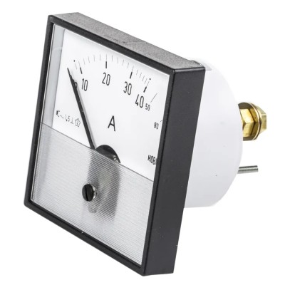 HOBUT Analogue Panel Ammeter 80 A AC Moving Iron, 72 mm x 72 mm PD72MIS40A2/1-001