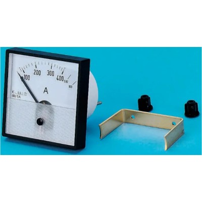 HOBUT Analogue Panel Ammeter 400 A AC Moving Iron, 72 mm x 72 mm PD72MIS5A2/2-001 0/200/400A
