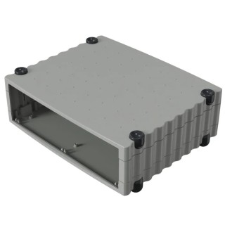 Rose Wavetronic Series Aluminium Desktop Enclosure Black Grey 268mm x 324mm x 101mm 077001020