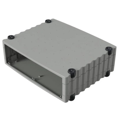 Rose Wavetronic Series Aluminium Desktop Enclosure Black Grey 268mm x 324mm x 101mm 077001020