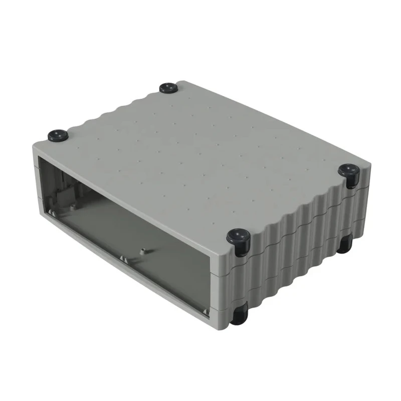 Rose Wavetronic Series Aluminium Desktop Enclosure Black Grey 268mm x 324mm x 101mm 077001020