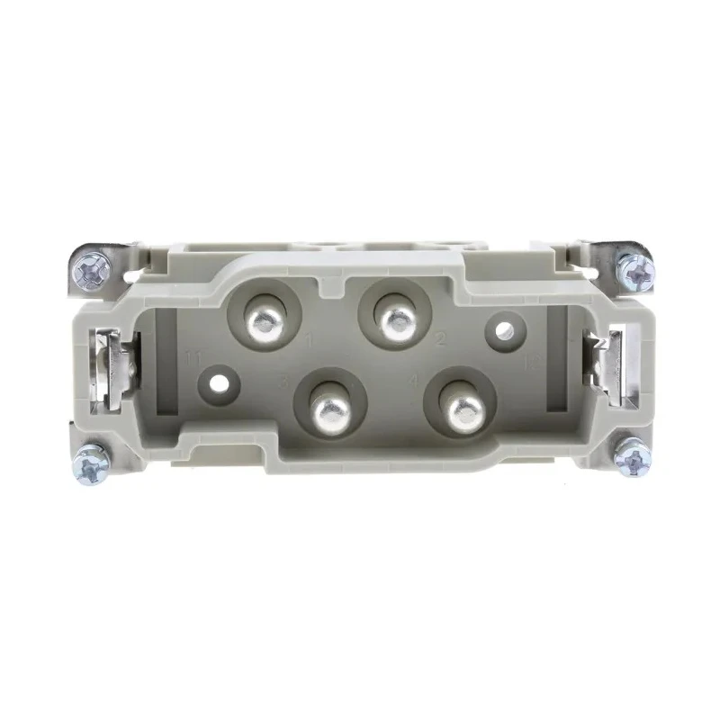 HARTING Heavy Duty Power Connector Insert Han K Series Male 80A 830V, Silver-Plated Copper Alloy Contacts 09380062611