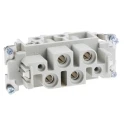 HARTING Heavy Duty Power Connector Insert Female 4 Contacts 80A 830V Han K Series 09380062711