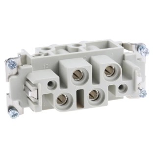 HARTING Heavy Duty Power Connector Insert Female 4 Contacts 80A 830V Han K Series 09380062711