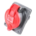 Legrand Panel Mount Industrial Socket 16A 500V IP44 IP66 IP67 Red HYPRA 0 522 23