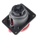 Legrand Panel Mount Industrial Socket 16A 500V IP44 IP66 IP67 Red HYPRA 0 522 23